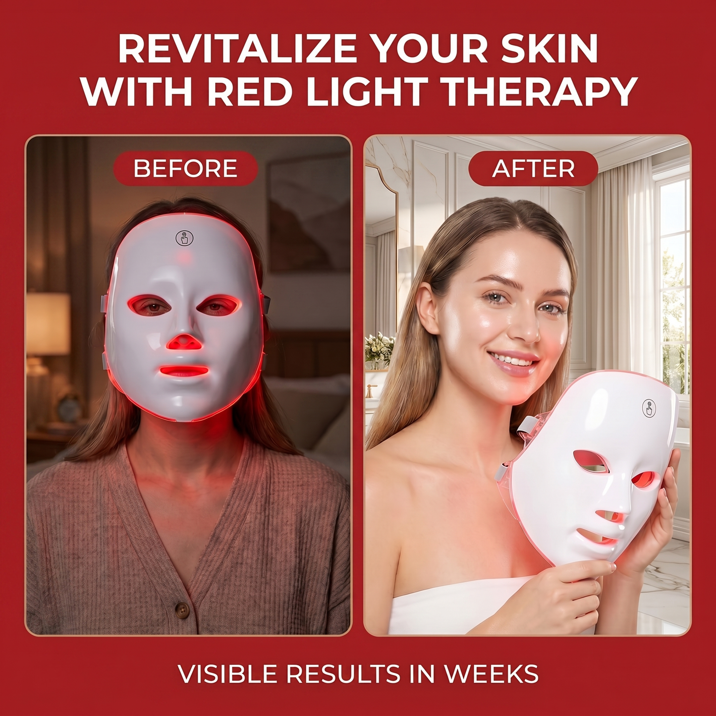 7 Color LED Light Therapy Face Mask